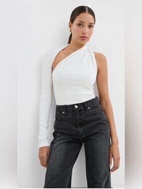 Marcella Manhattan One Shoulder Top Small